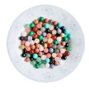 12mm Natural Crystal Agate Round Loose Beads Semi Precious Stone DIY Jewelry Making Accessories