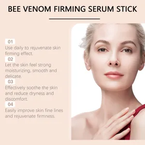 Bee venom firming serum stick for facial and neck contour care, deep moisturizing and smoothing.