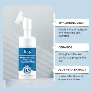 HOYGI Nettoyant Moussant Hydratant à l'Acide Hyaluronique Nettoyage Doux Soin de la Peau