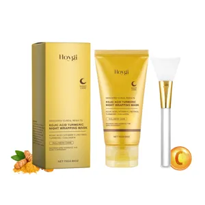 Mascarilla nocturna Hoygi de ácido kójico y cúrcuma con colágeno para hidratación