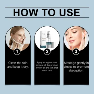 Detailed 3-step guide on how to use Hoygi Face Spot-lightening Gel for skin care.