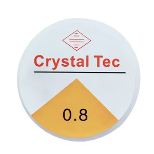 Hilo de cristal elástico transparente 0.8mm hilo de cuentas redondo para accesorios de joyería