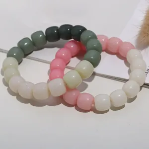 Bracelet de perles double couches néo-chinois coloré élégant bijoux pour femmes image