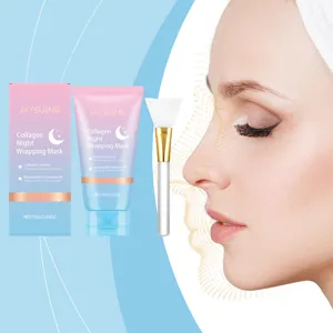Masque de Nuit Enveloppant au Collagène Jaysuing Hydratation Profonde Soin Visage 75g