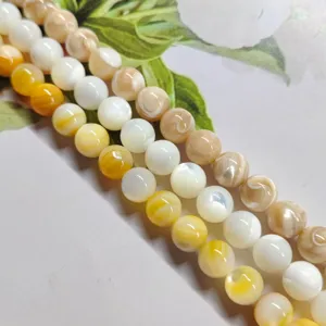 Natural Seashell Loose Beads Shell Trochus Pearl Beads For DIY Jewelry Making Handmade Beading Craft Accessories