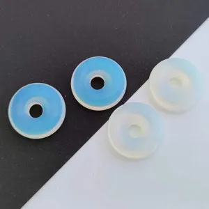 Synthetischer Opal Donut Anhänger DIY Schmuck Zubehör Halskette Armband Material