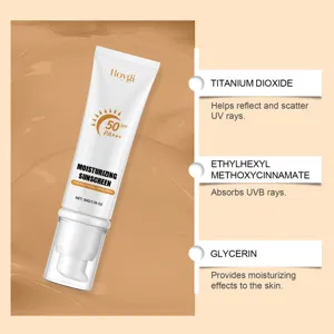 HOYGI vochtinbrengende zonnecrème SPF50 gezichtsbescherming huidverzorging 50g.