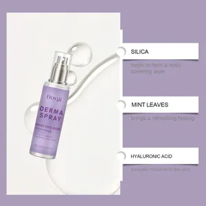 Vue détaillée du spray identifiant les poils du visage Hoygi avec des actifs efficaces.