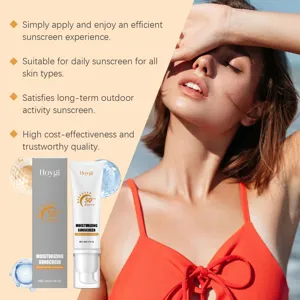 Overzicht van de hydraterende zonnebrandcrème SPF 50 voor dagelijkse UV-bescherming en huidverzorging.