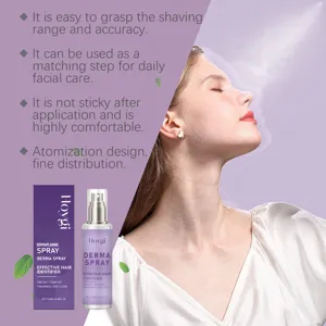 Spray d'identification de poils du visage HOYGI 100ml brume fine pour rasage doux.