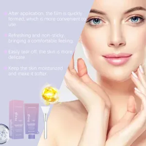 Masque facial peel-off hydratant au collagène HOYGI pour un soin doux et éclatant.