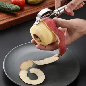 Pelador de cocina de acero inoxidable para frutas verduras herramienta de patatas