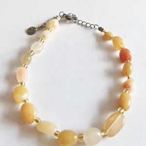 Natural Crystal Chip Stone Bracelet Irregular Gemstone Beaded Stretch Bracelets Adjustable Fashion Jewelry Gift For Women Men