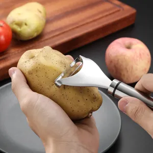Pelador de patatas de acero inoxidable herramienta de cocina para verduras