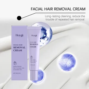 Crème dépilatoire faciale douce détail, formule soin de la peau 30g pour peaux sensibles.