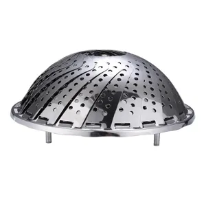 Panier cuit-vapeur pliable en acier inoxydable pour cuisine legumes et cuisine grille support.