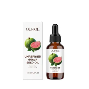OUHOE Huile de Graine de Goyave Non Raffinée Hydratante Visage Flacon Goutte 30ml