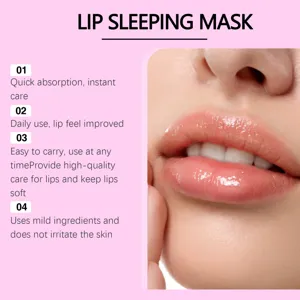 Mascarilla labial hidratante nocturna para labios secos, tratamiento nutritivo de cuidado labial.