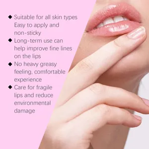 Mascarilla hidratante para labios secos, cuidado nutritivo profundo, suaviza líneas finas.
