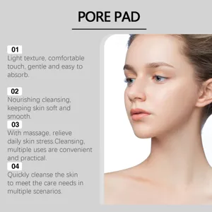 Sanftes Peeling-Poren-Pad zur tiefen Gesichtshautreinigung, Beruhigung und glatten Feuchtigkeit.