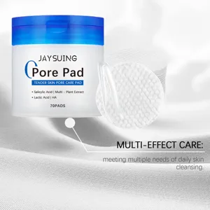 Jaysuing Salicylsäure Porenreinigungspads, 70 Stück sanfte Peeling Gesichtspflege.