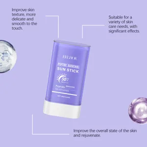 Stick solaire peptide bakuchiol EELHOE avec FPS50+ offre un fini soyeux et une protection.