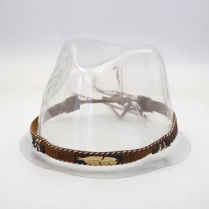 Handmade woven hat band with golden feather charm, retro ethnic style DIY hat accessory.