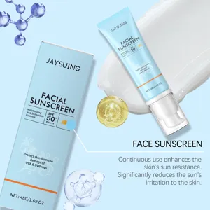 Αντιλιακό προσώπου Jaysuing SPF 50+ PA++++ ενυδατικό 48g για καθημερινή προστασία.