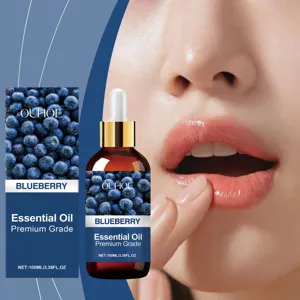 OUHOE Blueberry Essential Oil Multi Purpose Smoothing Nourishing Moisturizing Care For Hair Body Nails Skincare