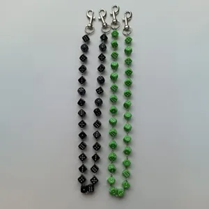 Cool Acrylic Dice Pants Chain Hip Hop Waist Chain Bag Charm Gothic Jewelry Accessory