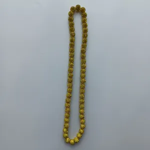 Golden Shamballa rhinestone pave bead necklace sparkling crystal ball jewelry accessory