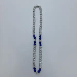Shamballa rhinestone beaded necklace hip hop tennis chain crystal jewelry accessory