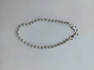 Rhinestone crystal disco ball waist chain hip hop sparkling pants accessory detail view