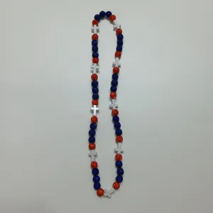 Colorful rhinestone disco balls and white cross beads Shamballa necklace fashion jewelry.