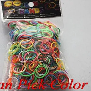 Paquete de 600 gomas elásticas de colores para tejido creativo de joyas DIY