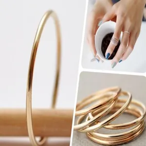 14k Goudgevuld Minimalistisch Rond Ring Gewricht Ring Creool DIY Sieraden Accessoires Open Draad Lus