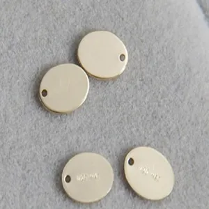 14K Verguld Koper Ovaal Hanger DIY Sieraden Maken Bedel Kleine Hangende Staart Hanger Blanke Tag Onderdeel Accessoire