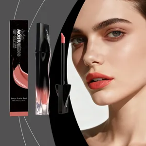 Matte Moisturizing Lip Gloss Long Lasting Waterproof Liquid Lipstick Portable Velvet Lip Tint