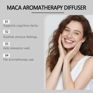 Dettaglio inalatore nasale aromaterapia erbe mostra chiarezza cognitiva e relax.