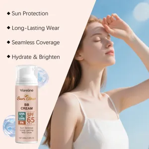 Viareline Sun Glow BB Kρέμα SPF 65 μακράς διαρκείας προστασία προσώπου 100ml