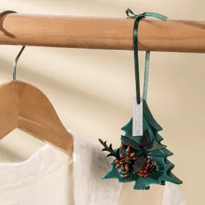 Christmas tree scented wax tablet wardrobe pendant solid air freshener home decor gift