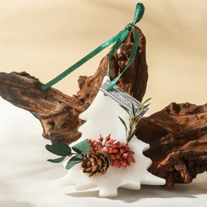 Christmas Tree Scented Wax Tablet Wardrobe Hanging Solid Air Freshener Home Decor Gift