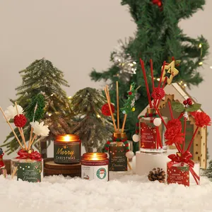 Christmas Aromatherapy Diffuser Scented Candle Gift Box Holiday Home Air Freshener