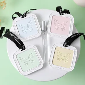 Scented gypsum air freshener tablet set for car wardrobe with butterfly design
