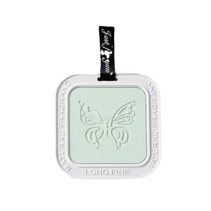 Car hanging plaster aroma diffuser with butterfly design, long lasting fragrance for wardrobe.