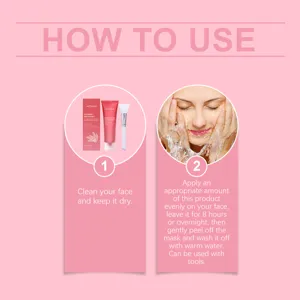 JAYSUING mascarilla facial hidratante peel-off de extracto de arroz y colágeno guía