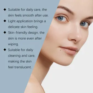 Glycolic acid exfoliating cotton pads, facial skincare detail, daily smooth care now.