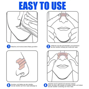 Step-by-step instruction guide for using nose care strips effectively and safely at home.
