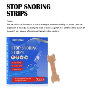 South Moon anti snoring nasal strips 30pcs breath better sleeping aid patches for relief.