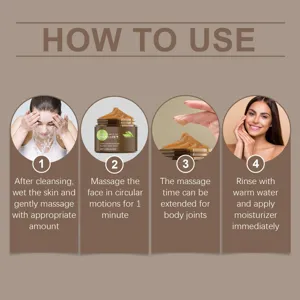 HANCHOBIT exfoliating facial scrub mask gentle deep cleansing facial pore care skincare products